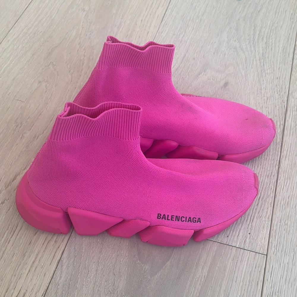 Balenciaga Fuchsia Sock Sneakers